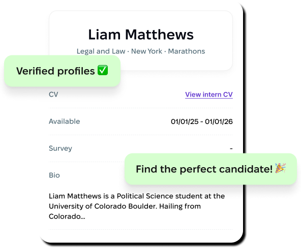 Campaigns interface preview